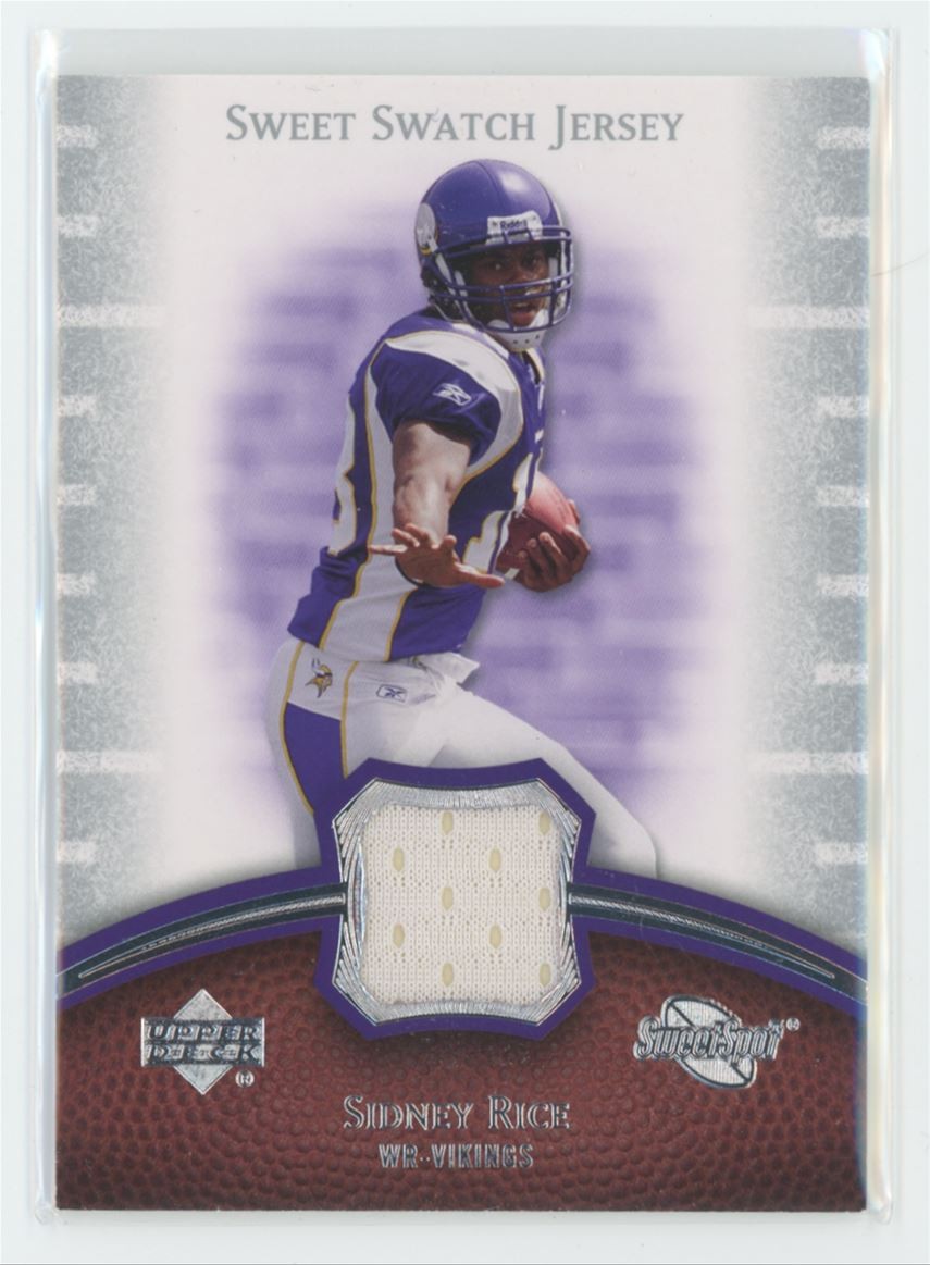 2007 Upper Deck Sweet Swatch Jersey Sidney Rice Minnesota Vikings #SS-SR
