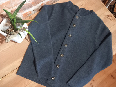 Hammerschmid Trachten Strickjacke Trachtenjacke Tobias blau Herren 46 48 50 52