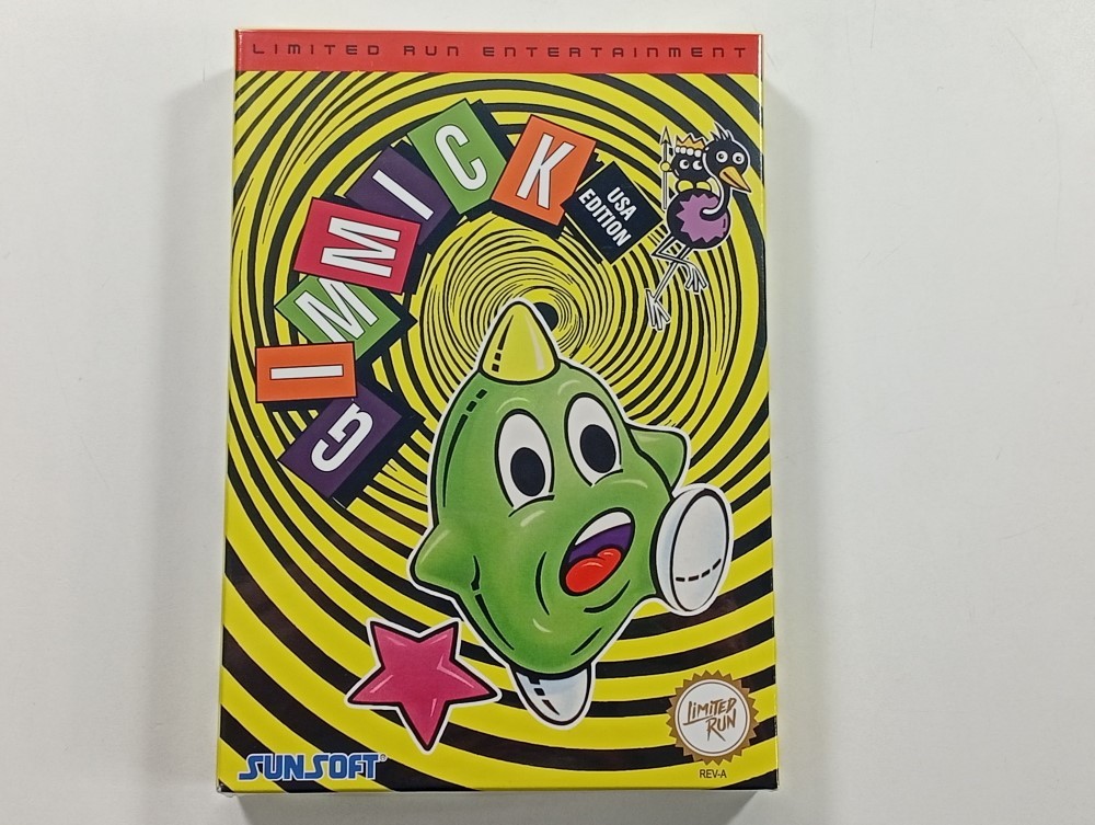 Jeu Gimmick Nintendo NES NTSC-USA avec graphismes 8-bits optimisés Limited Run