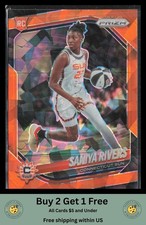 Saniya Rivers 2025 Panini Prizm WNBA #131 Orange Ice Prizms