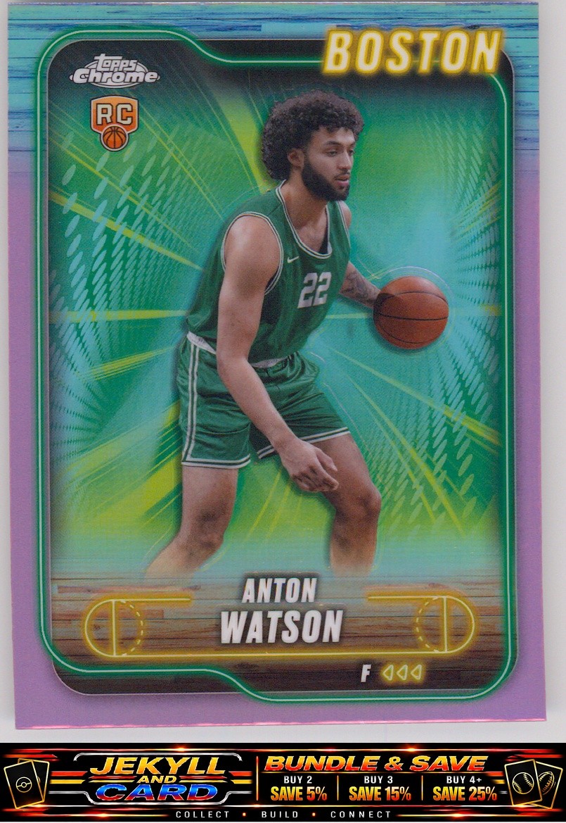 2024-25 Topps Chrome #107 Anton Watson Refractor