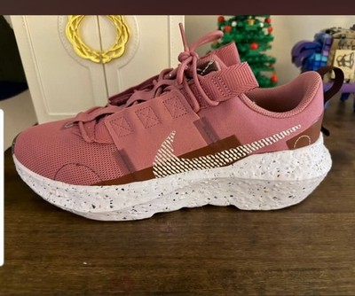Nike Crater Impact CW2386-603 Womens 10 Pink Canvas Sneakers Shoes Desert Berry