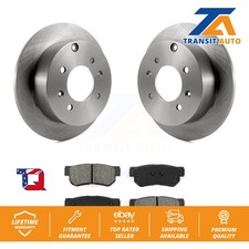 Brake Rotors & Semi-Metallic Pad Rear Kit For Hyundai Sonata Kia Optima Magentis
