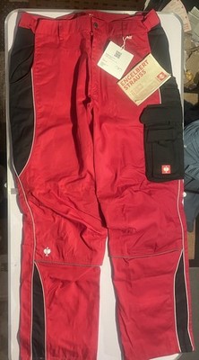 Engelbert Strauss Herren Bundhose e.s.active Größe 58 rot/schwarz