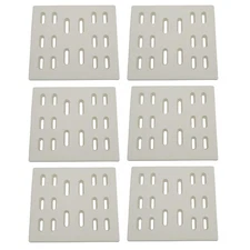 Direct Store Parts DF101 8" x 7.25" 6pk Replacement Ceramic Radiant Flame Tam...