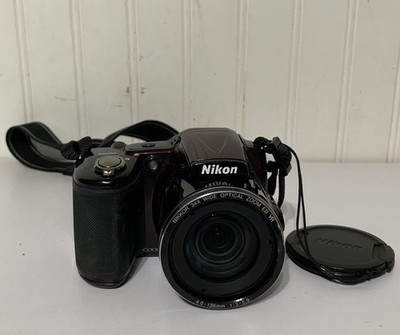 Nikon COOLPIX L820 16MP Digital Camera Plum w/ Bag TESTED See Description V1