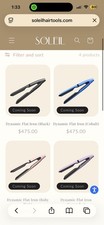Soleil Dynamic Flat Iron Hair Straightener w/ Digital Temp Control