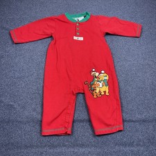 Vintage 90s Disney Winnie the Pooh  Tiger Christmas Romper One Peice 18 Months