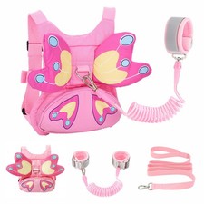 Correa de arnés 3 en 1 para niños pequeños, arnés de seguridad transpirable para niños con muñeca anti pérdida