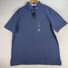 NWT-Tommy Hilfiger Men's Regular Fit Stretch Short Sleeve Polo Blue Size XL