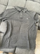 Armani Jeans Poloshirt Herren Polohemd Shirt Polokragen Gr. XL Grau #k0azly5