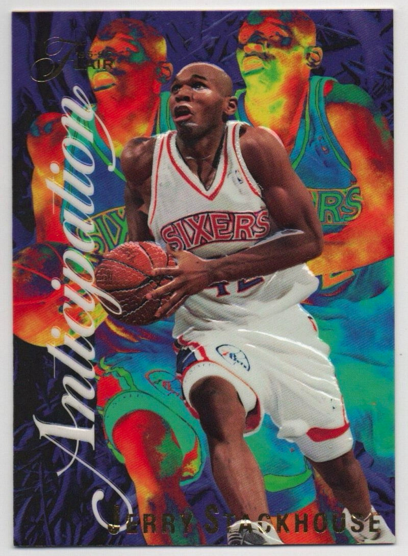 Fleer/SkyBox 1996 Anticipation Insert Jerry Stackhouse 10 of 10 76ers