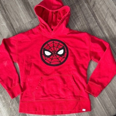 GAP kids Spider-Man hoodie hooded sweatshirt boys 14-16 XXL red superhero shirt