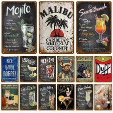 Beer Funny Poster For Bar Pub Club Tin Metal Signs Home D cor Wall Art 8x12