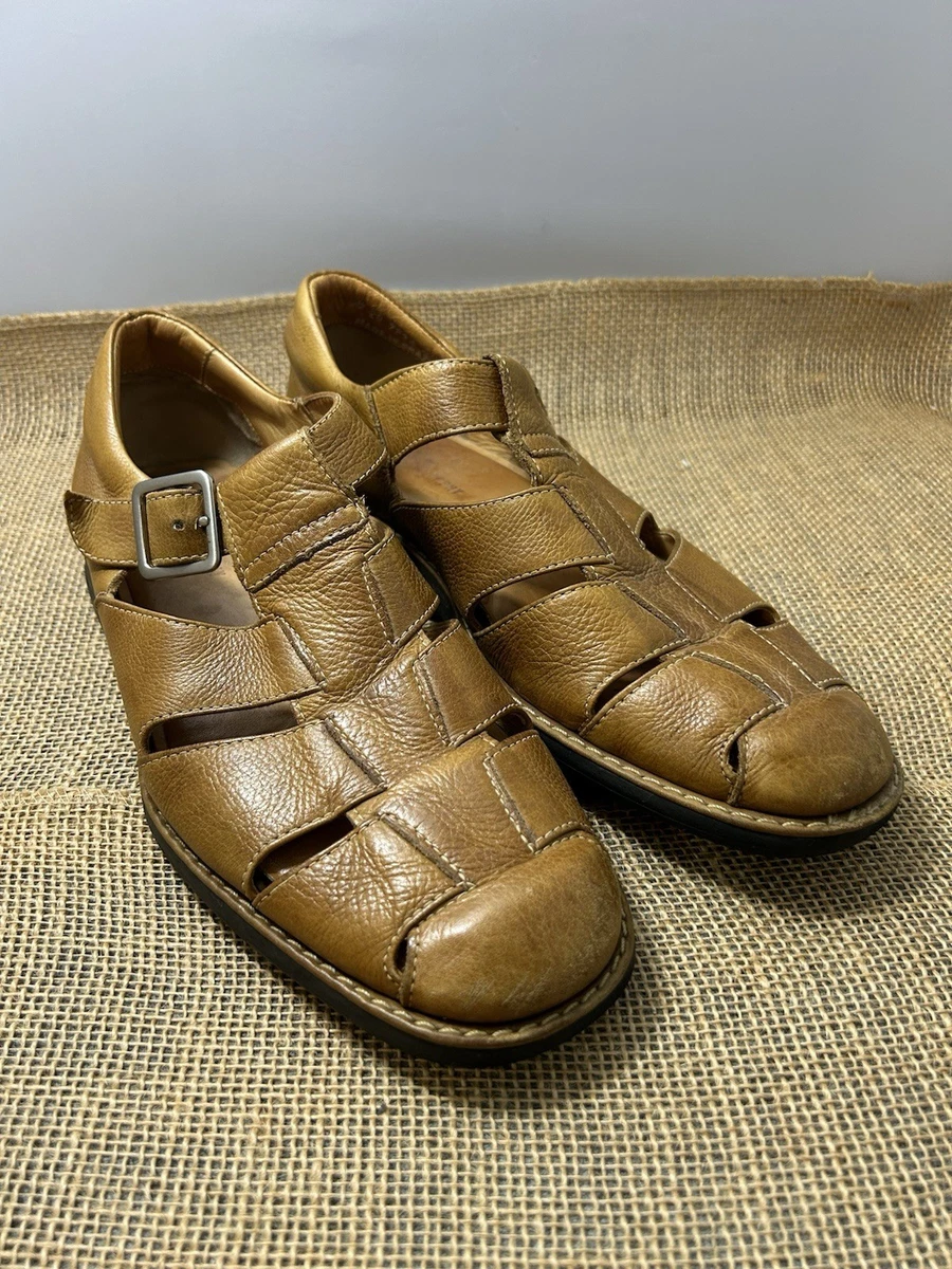 JOHNSTON & MURPHY Tan Leather Fisherman Sandals with Buckle Size 9.5 Women main image 4