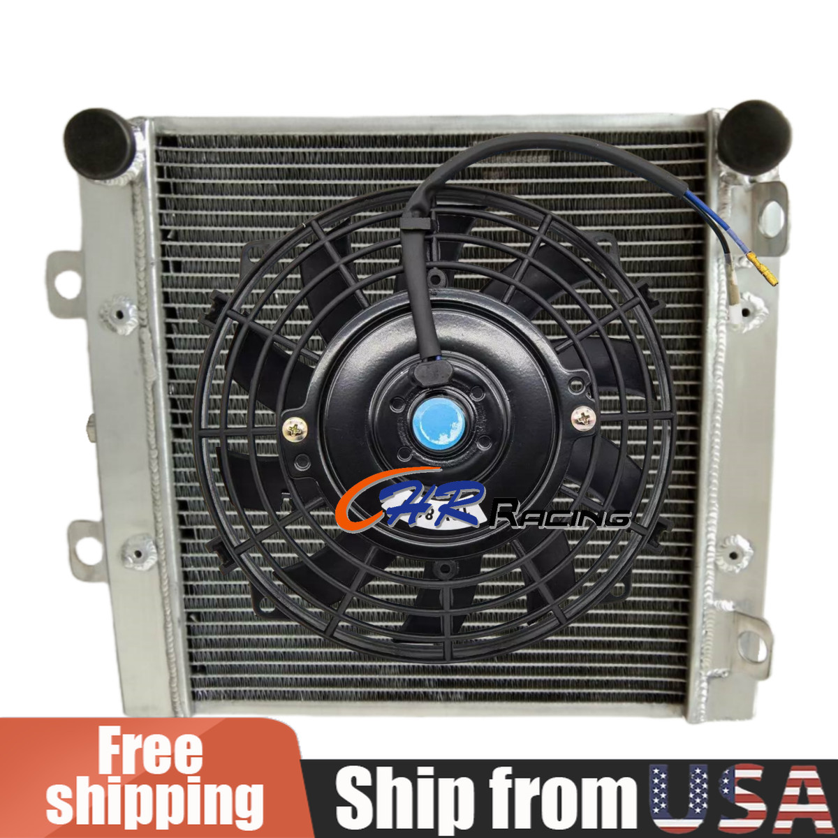 Right Side Aluminum Radiator+Fan for 2004-2014 Lamborghini Gallardo V10 5.0L