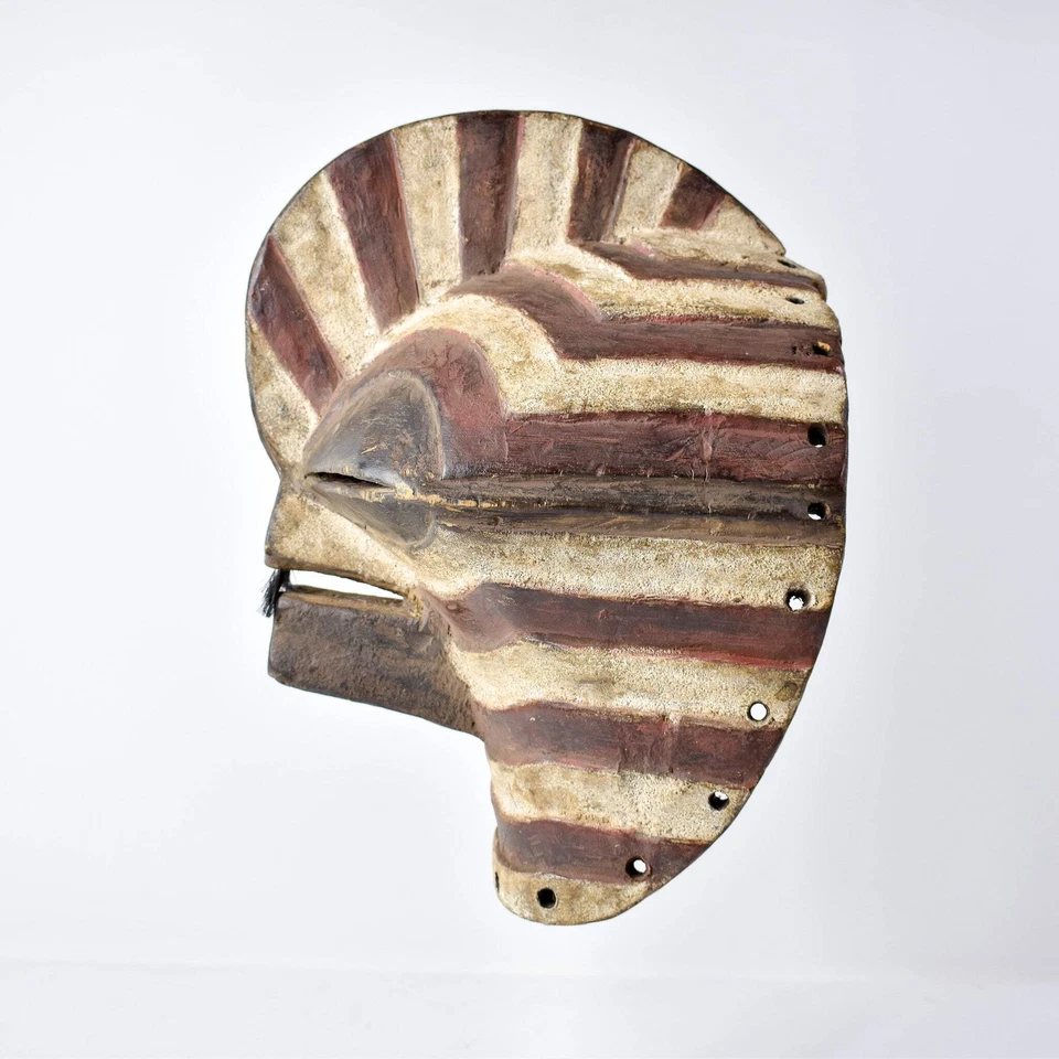 Máscara de tela de kifte Songye Congo Foto 3 de 4