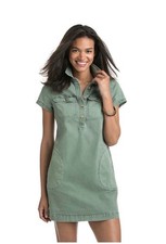 Vineyard Vines Safari Shirt Dress Green Size 4