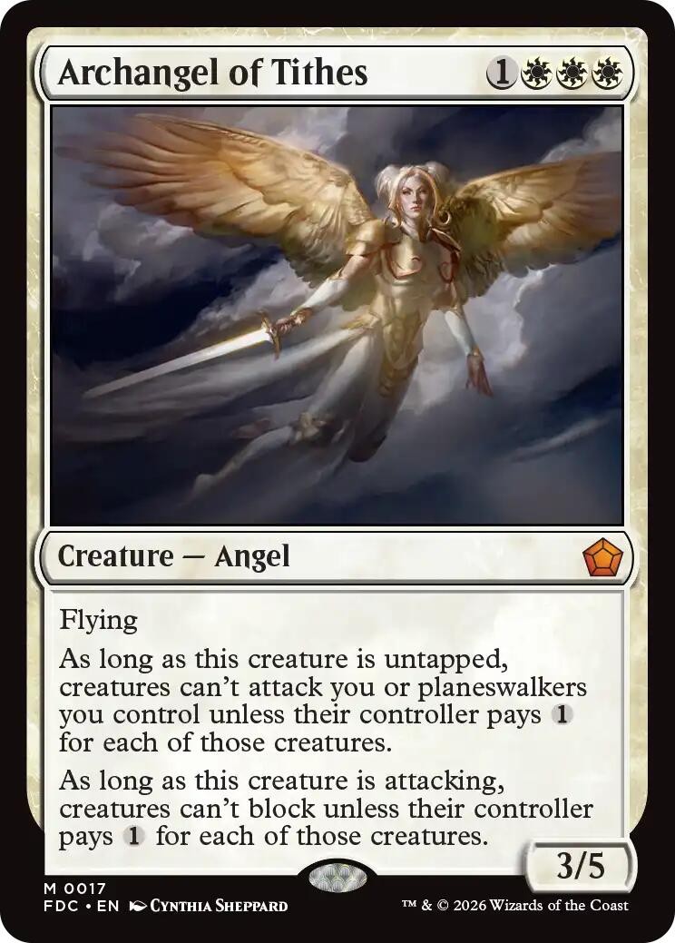 Archangel of Tithes - FDC 17 NM - MTG Magic