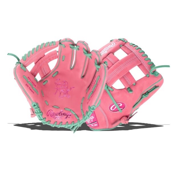 Rawlings Heart of the Hide Baseball Glove Pink Mint Green 11.75