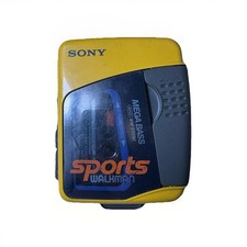 Sony Sports Walkman WM-FS392 Yellow Mega Bass Auto Reverse Tested Working
