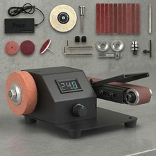 Digital Mini Electric Belt Sander Grinder DIY Polishing Machine Sanding Tool Kit