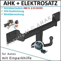 AnhäNgerkupplung ES7 FüR BMW X5 E70 07- Eph-Deaktivierung Einparkhilfe Komplett