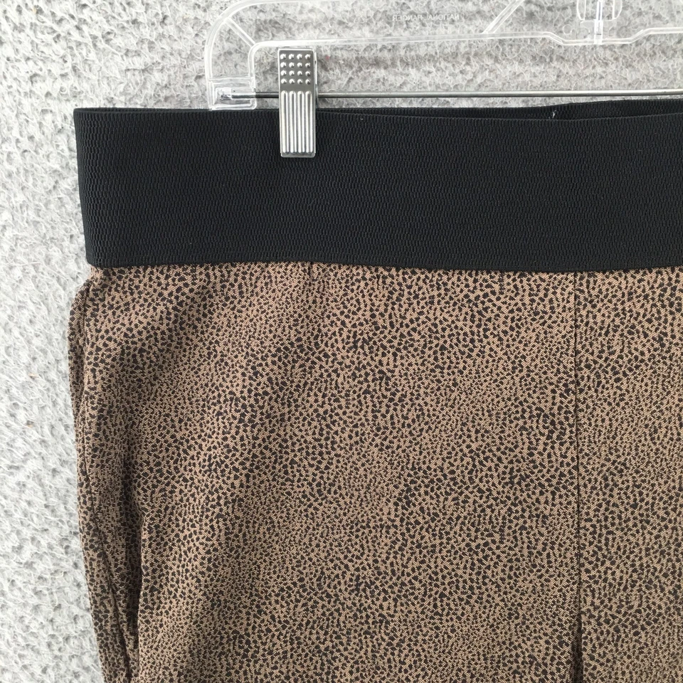 Soft Surroundings Leggings Womens XL Brown Animal Print Elastic Waist 2AB10 - Image 3 of 4
