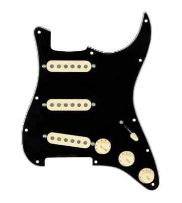 920D Custom Texas Growler Loaded Pickguard 5 Way for Stratocasters Black / Cream