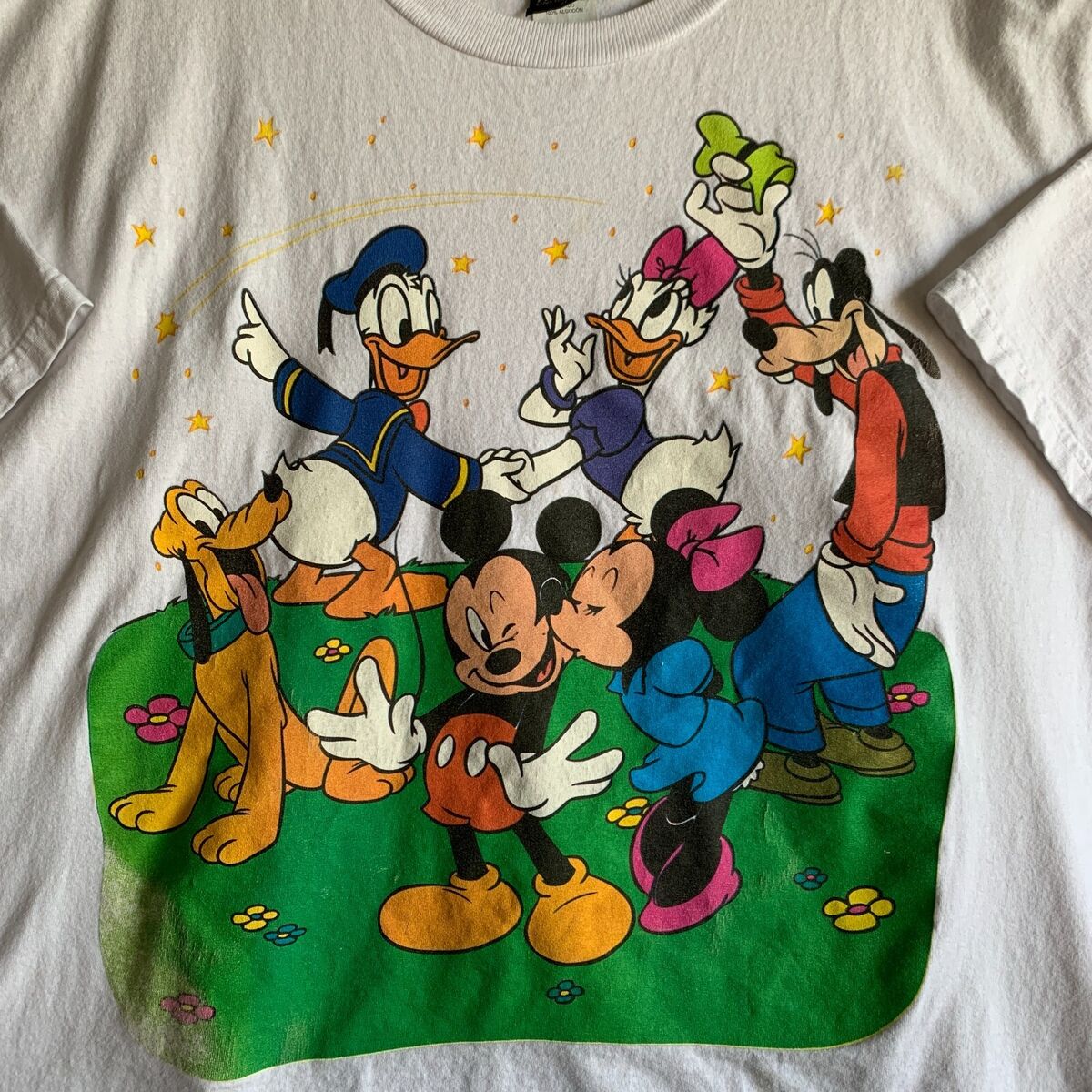 Vintage 90s Mickey & Friends Big Print Shirt 26W/28W Walt Vintage 90s Mickey & Friends Big Print Shirt 26W/28W Walt