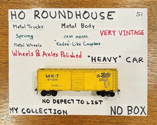 HO-ROUNDHOUSE- BOXCAR - MKT #97300-Heavy Metal -Incluye KADEE -MUY VINTAGE (51) | Condition: Used