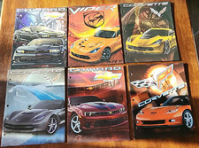 Lot of 6 Portfolio Folders Innovative Sport Cars GM Corvette Viper Camaro