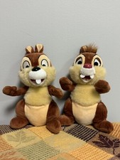 Disney Parks Chip and Dale 9" Plush Set of 2 Chipmunks Stuffed Animal
