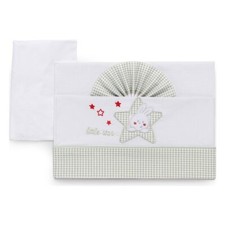 Italbaby STAR Ivory 100 Cotton Pram Sheet Set 3pcs