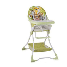 Lorelli Bertoni Highchair Bravo Green Jungle- Children aged 6 months to 15kg.