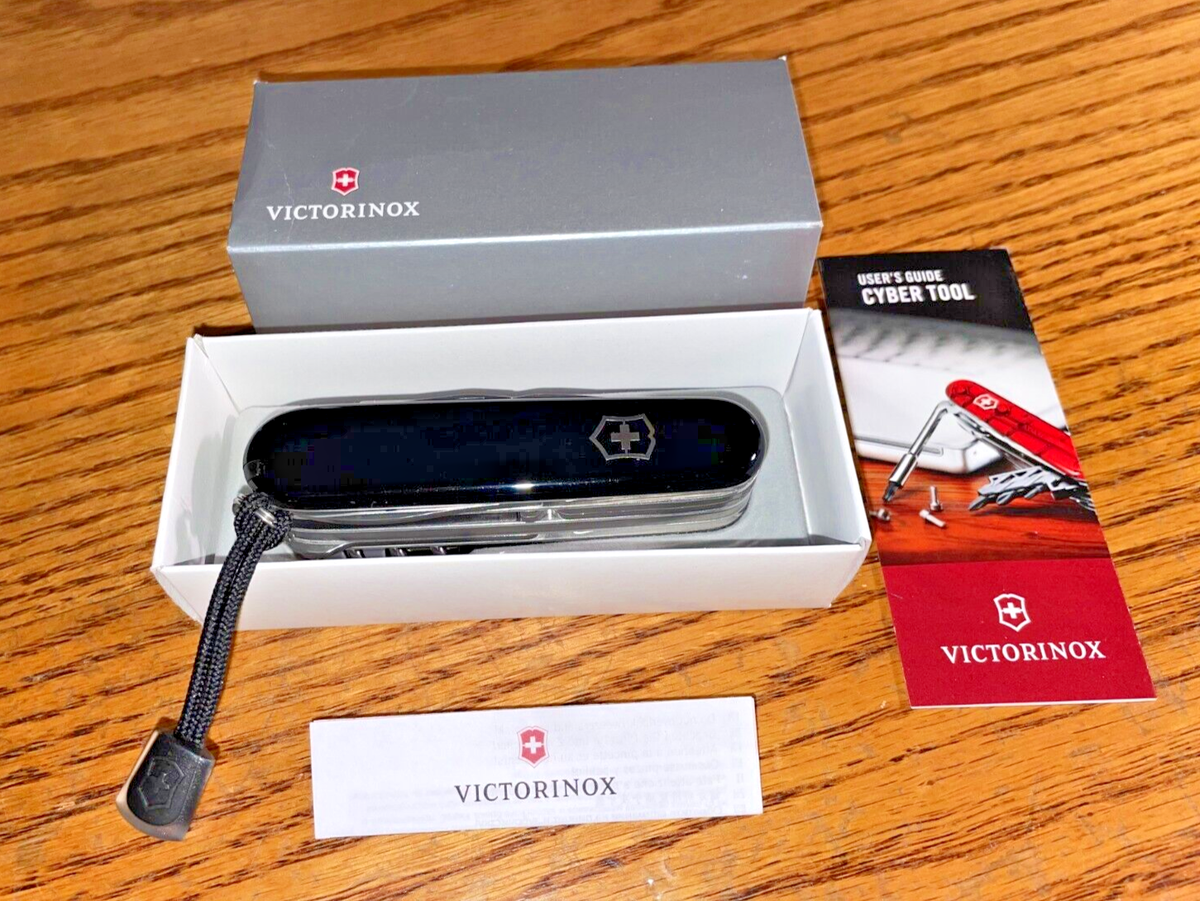 New Victorinox Swiss Army 91mm Knife : CYBERTOOL 34 BLACK 1.7725.3