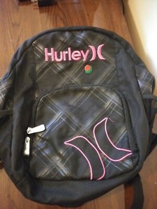 black hurley backpack