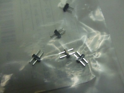  50 pcs- 10 bags of 5- 2 Pin Male Single Row Header Connector PC Mount 2mm- New 