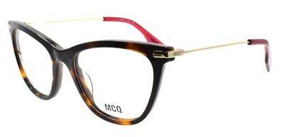 McQ Alexander McQueen MQ0339O 006 Women's Glasses Frames 52-18-140 Havana / Gold