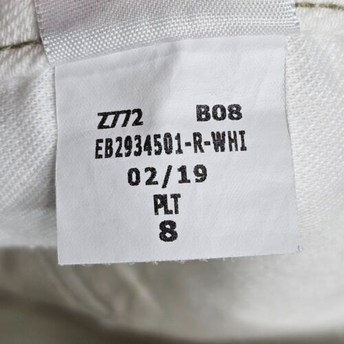 Eddie Bauer Curvy Denim Trouser Jeans Pants Womens Reg. Size White Flare Stretch - Picture 34 of 64