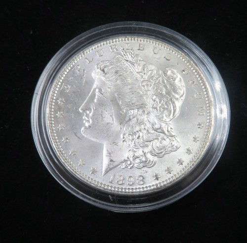 *1898 BU MORGAN SILVER DOLLAR* Lot#2984