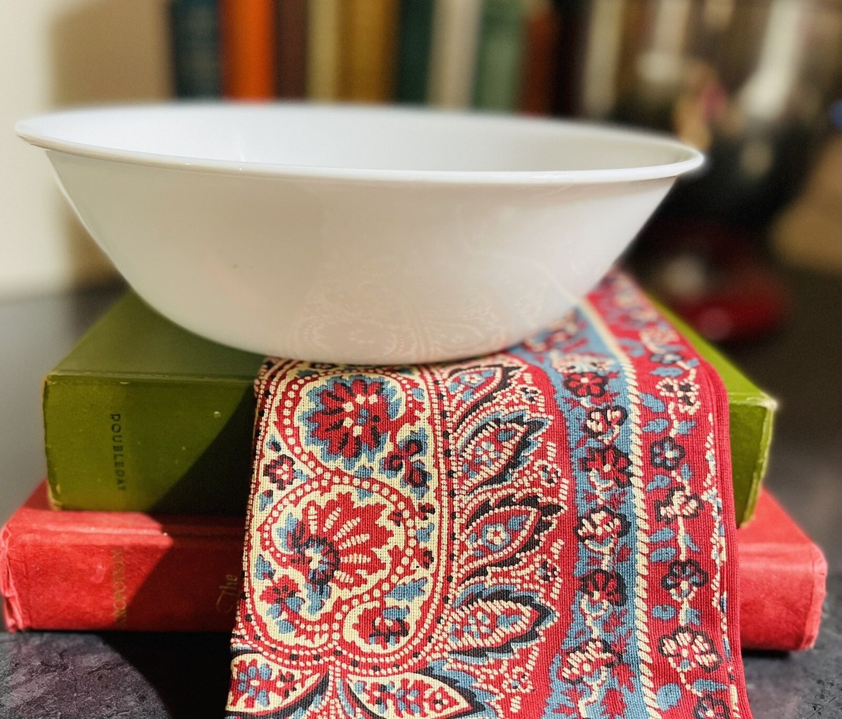 Corelle Dinnerware Corelle Quart Bowl Corelle Radiant Red Banded