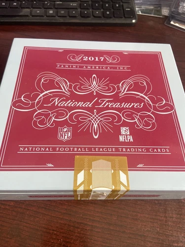 2017 Panini National Treasures Football Box Empty No Cards Cigar Boxes