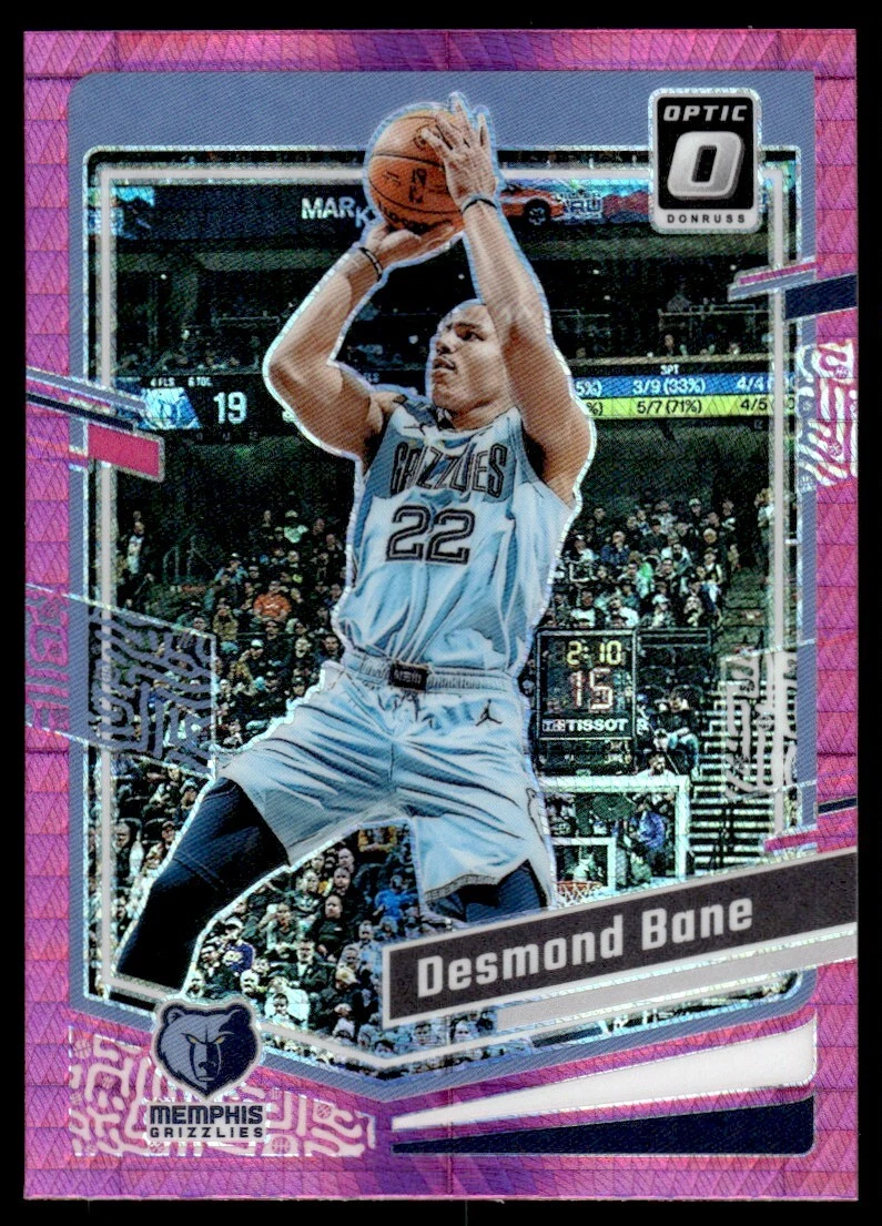 Desmond Bane 2023-24 Donruss Optic Hyper Pink N26 #171 Memphis 