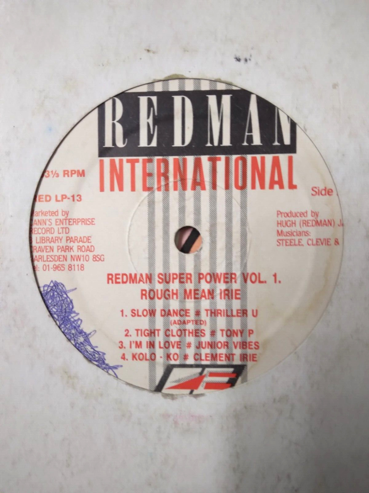 Various – Redman Super Power Vol. 1 Rough - Mean - Irie - Vinyl LP
