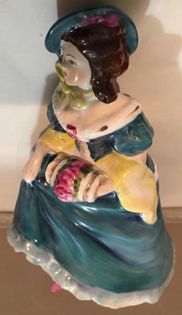 Rare Vintage Coalport Figurine ‘Judith Ann’ Turquoise Colour Dress