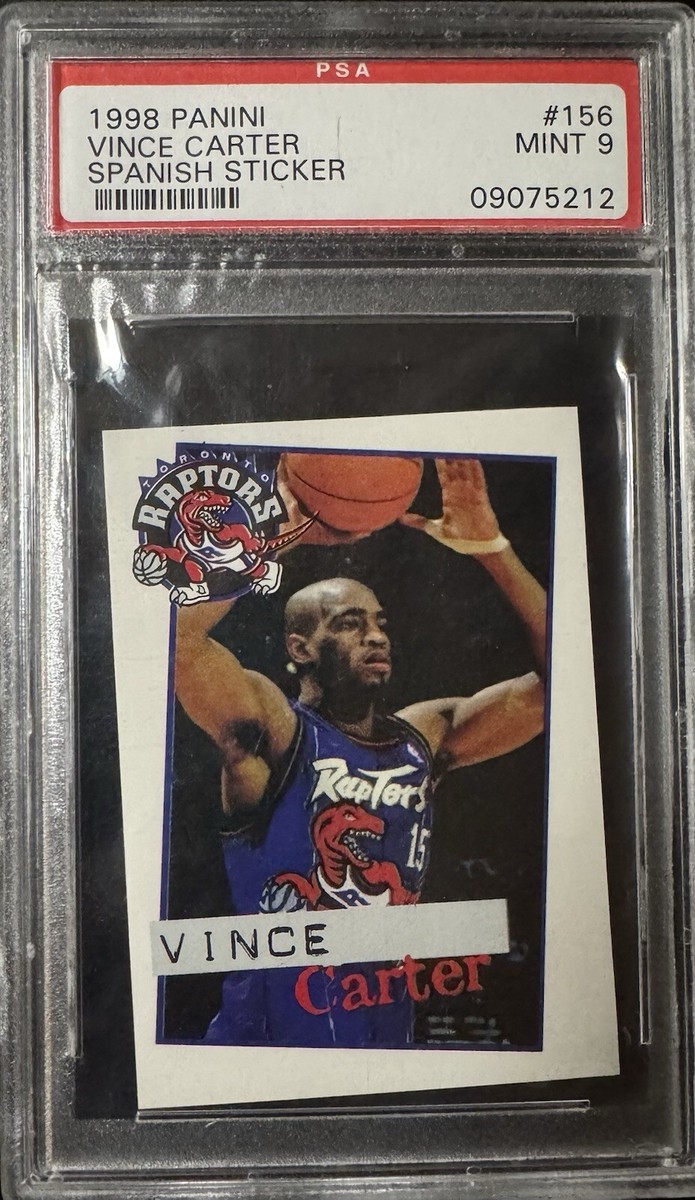 ビンスカーター NBAカード 98-99 topps FINEST PSA 9 Vince Carter 1998 Topps Finest Refractor (with Coating