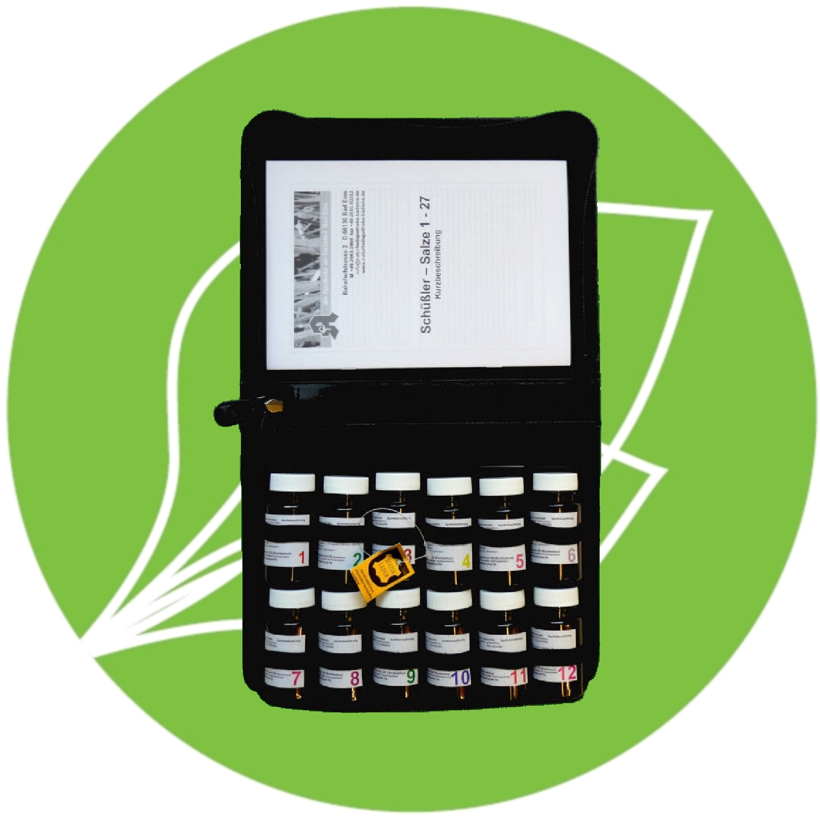 TASCHENAPOTHEKE 1 SCHÜSSLER SALZE 12 x 100 Tabletten PZN 08000063