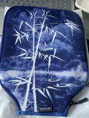 Sunnordic Pickle-ball Essentials Blue-White Pickleball Paddle  Cover NWT