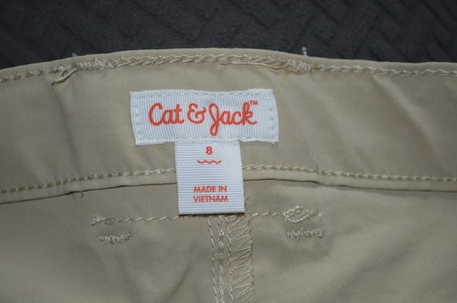 Cat & Jack Boys Khaki Cargo Shorts Size 8 - Picture 3 of 4